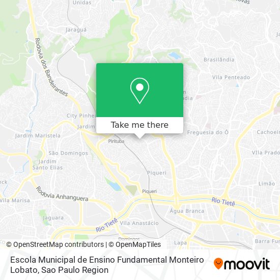 Escola Municipal de Ensino Fundamental Monteiro Lobato map