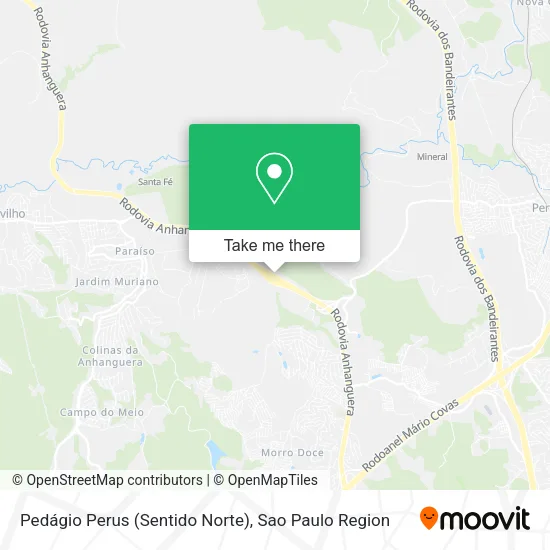 Pedágio Perus (Sentido Norte) map