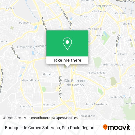 Boutique de Carnes Soberano map