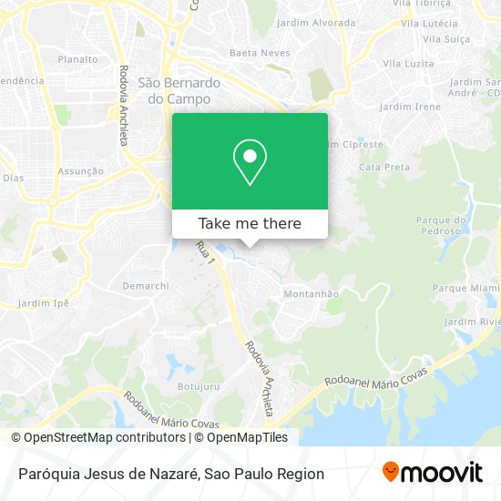 Paróquia Jesus de Nazaré map