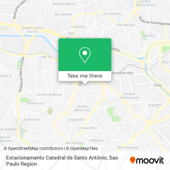 Estacionamento Catedral de Santo Antônio map