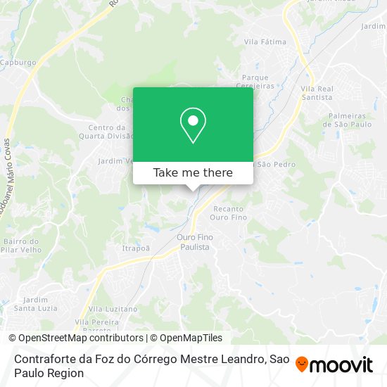 Contraforte da Foz do Córrego Mestre Leandro map