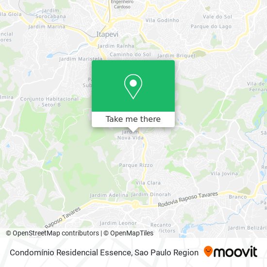 Condomínio Residencial Essence map