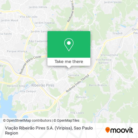 Mapa Viação Ribeirão Pires S.A. (Viripisa)