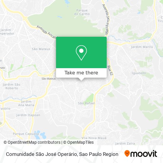 Mapa Comunidade São José Operário