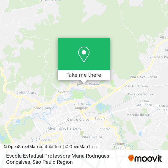 Mapa Escola Estadual Professora Maria Rodrigues Gonçalves