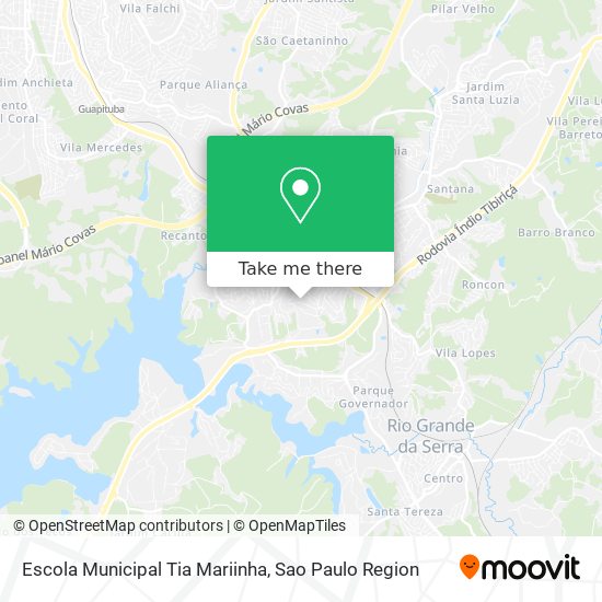 Mapa Escola Municipal Tia Mariinha