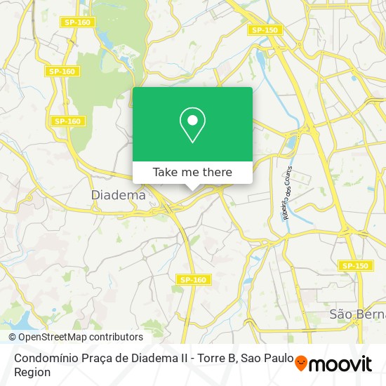 Condomínio Praça de Diadema II - Torre B map
