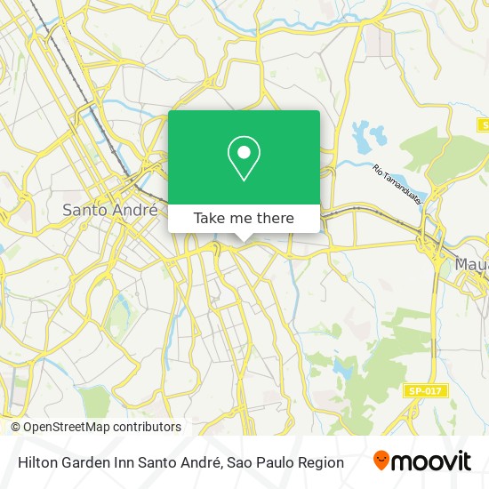 Hilton Garden Inn Santo André map