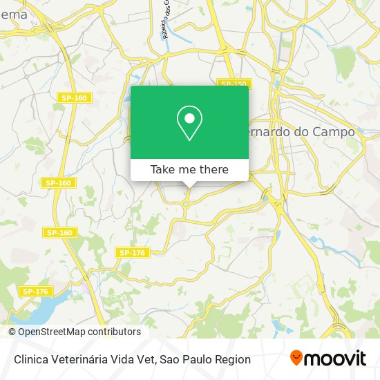 Clinica Veterinária Vida Vet map