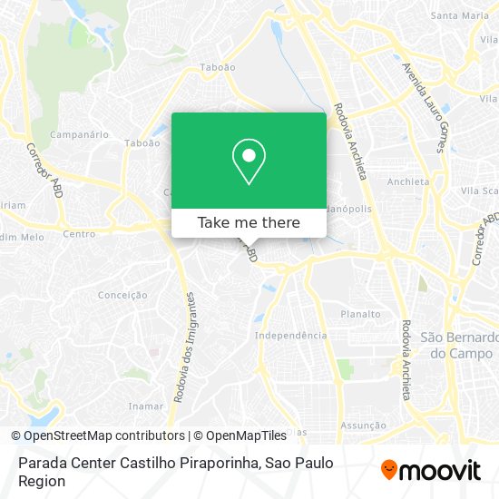 Parada Center Castilho Piraporinha map