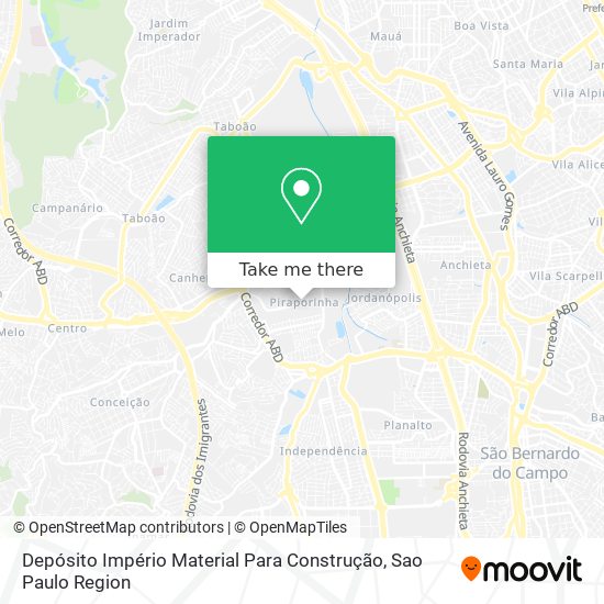 Depósito Império Material Para Construção map