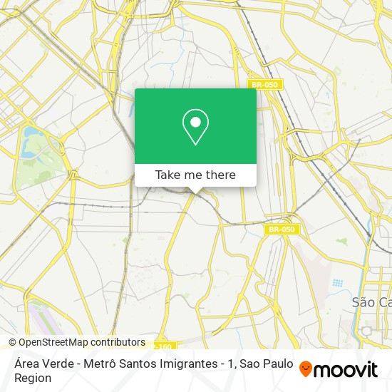 Área Verde - Metrô Santos Imigrantes - 1 map