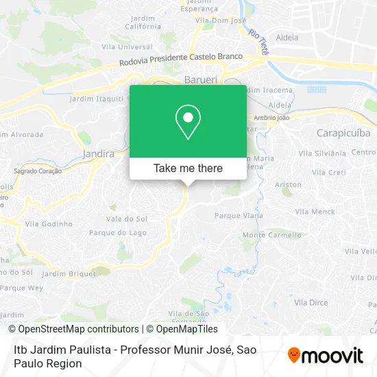 Itb Jardim Paulista - Professor Munir José map