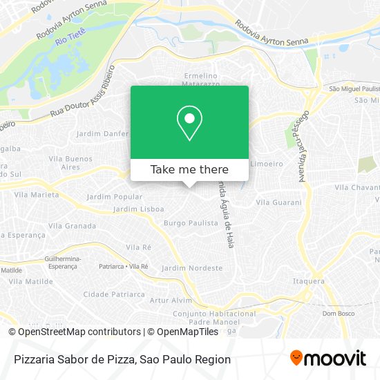 Mapa Pizzaria Sabor de Pizza