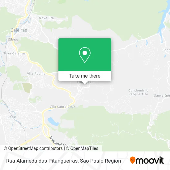 Rua Alameda das Pitangueiras map