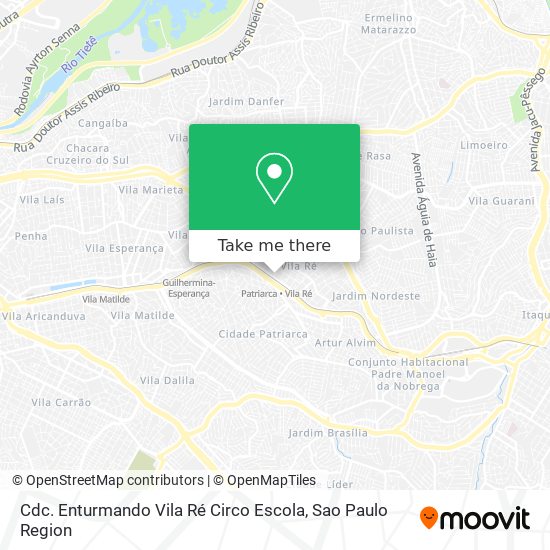 Cdc. Enturmando Vila Ré Circo Escola map