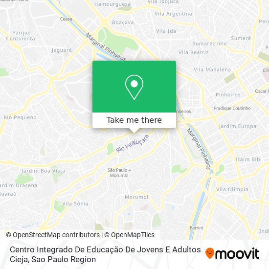 Centro Integrado De Educação De Jovens E Adultos Cieja map