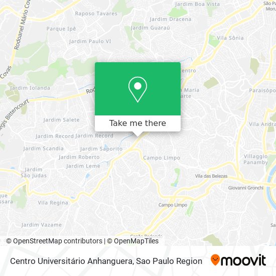 Centro Universitário Anhanguera map