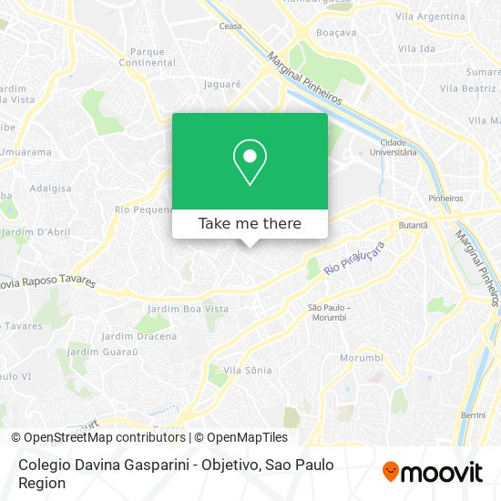 Colegio Davina Gasparini - Objetivo map