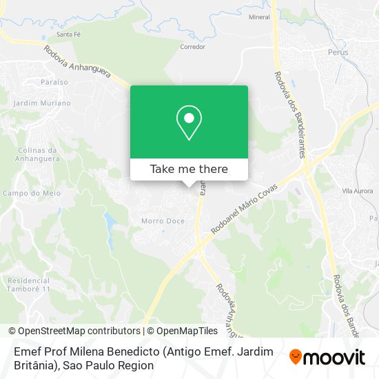 Emef Prof Milena Benedicto (Antigo Emef. Jardim Britânia) map