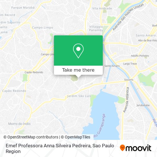 Emef Professora Anna Silveira Pedreira map