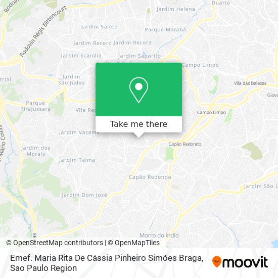 Emef. Maria Rita De Cássia Pinheiro Simões Braga map