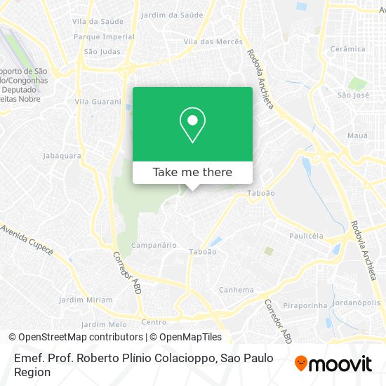 Emef. Prof. Roberto Plínio Colacioppo map