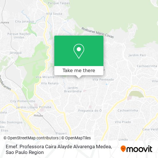 Emef. Professora Caira Alayde Alvarenga Medea map