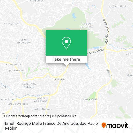 Emef. Rodrigo Mello Franco De Andrade map