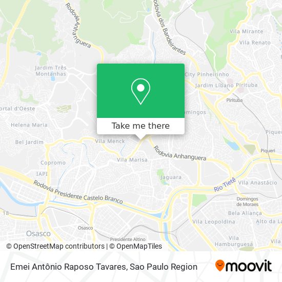 Emei Antônio Raposo Tavares map