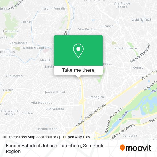 Escola Estadual  Johann Gutenberg map