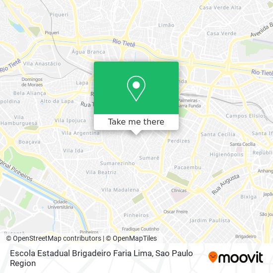 Escola Estadual Brigadeiro Faria Lima map