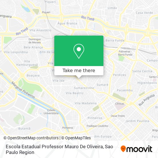 Escola Estadual Professor Mauro De Oliveira map