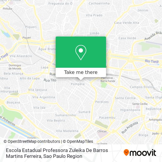 Escola Estadual Professora Zuleika De Barros Martins Ferreira map