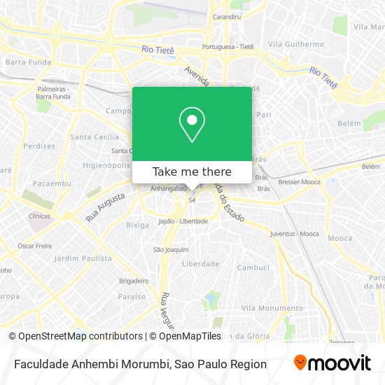 Faculdade Anhembi Morumbi map