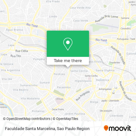 Faculdade Santa Marcelina map