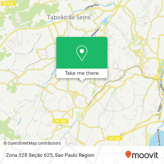 Zona 328 Seção 625 map