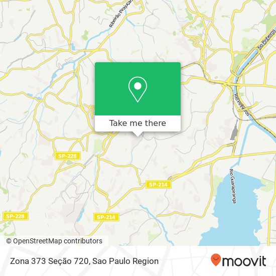 Zona 373 Seção 720 map
