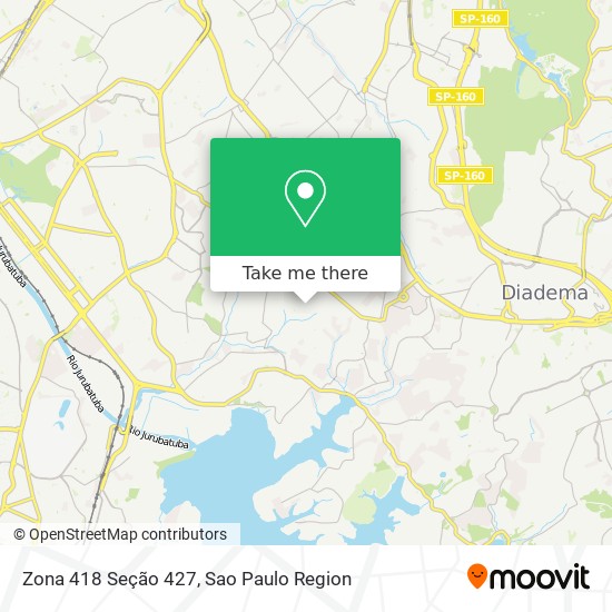 Zona 418 Seção 427 map
