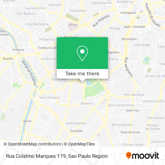 Mapa Rua Colatino Marques 179