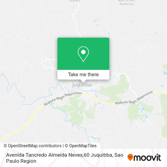 Avenida Tancredo Almeida Neves,60 Juquitiba map