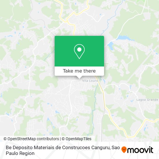 Mapa Be Deposito Materiais de Construcoes Canguru