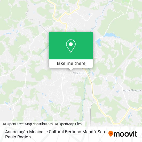 Mapa Associação Musical e Cultural Bertinho Mandú