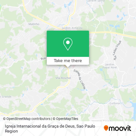 Mapa Igreja Internacional da Graça de Deus