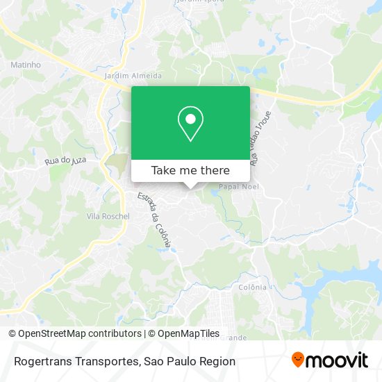 Mapa Rogertrans Transportes