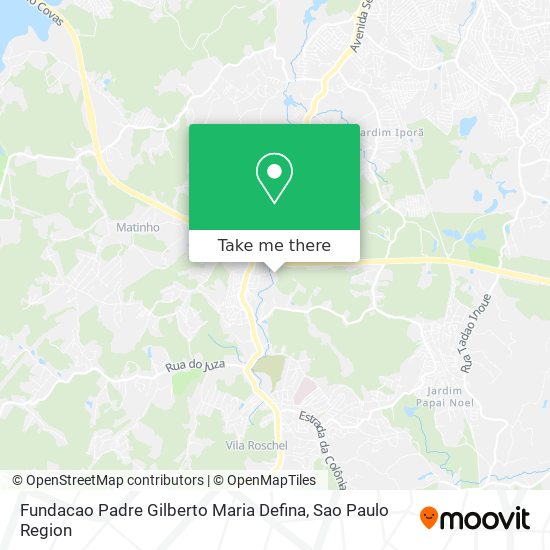 Fundacao Padre Gilberto Maria Defina map