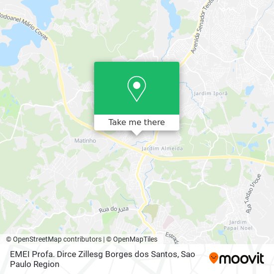 Mapa EMEI Profa. Dirce Zillesg Borges dos Santos