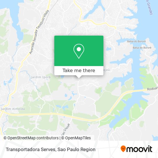 Transportadora Serves map