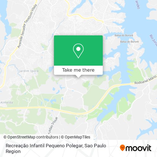 Recreação Infantil Pequeno Polegar map